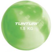 Jóga míč tónovaný 1,5 kg TUNTURI Toning ball zelený