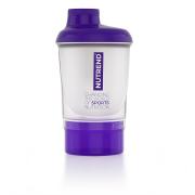 NUTREND Shaker 300 ml + zásobník fialovo průhledný
